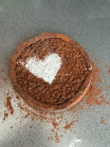 Chocolate crumb cake with Nutella 3 chocolate crumb cake