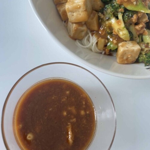Peanut hoisin sauce 6 noodles with peanut hoisin sauce