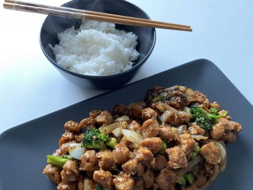 vegan beef stir-fry