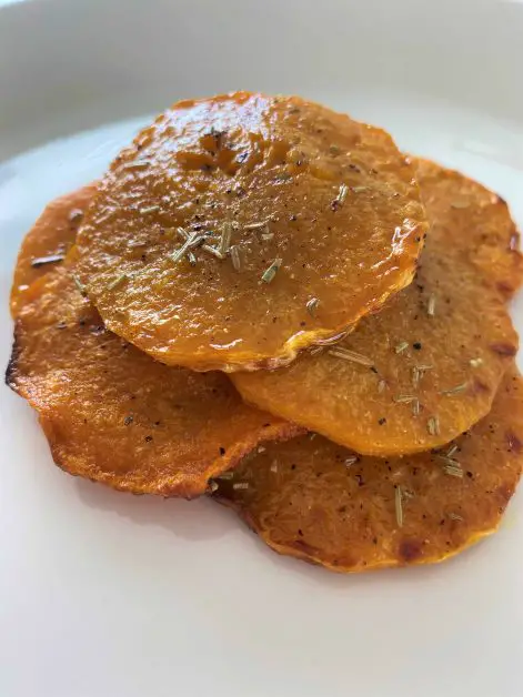 oven-roasted pumpkin slices