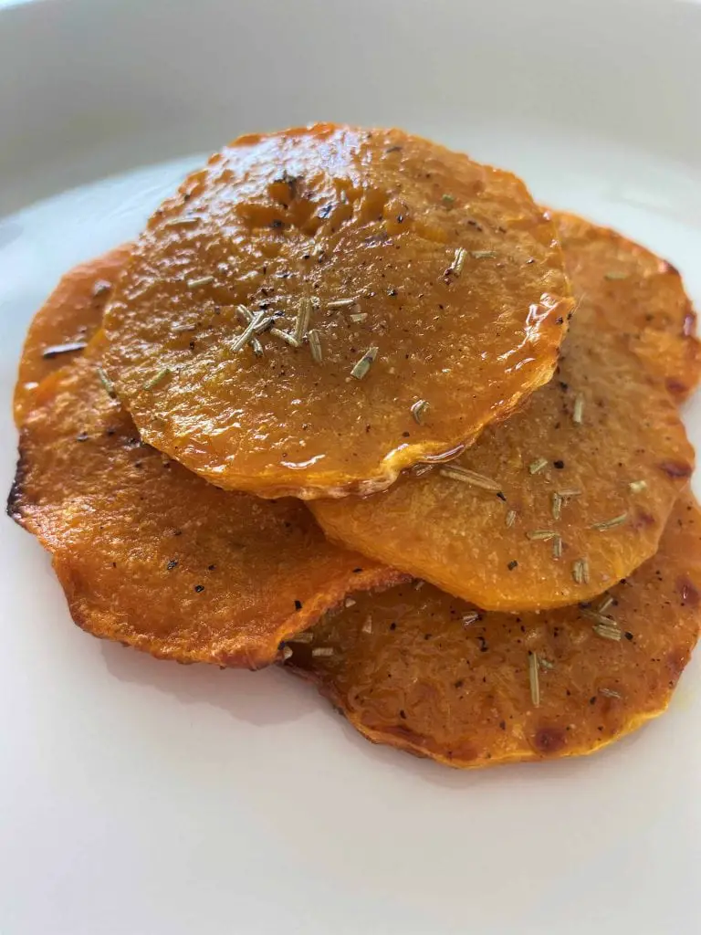 Oven-roasted pumpkin slices