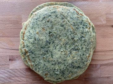 Finnish spinach pancakes