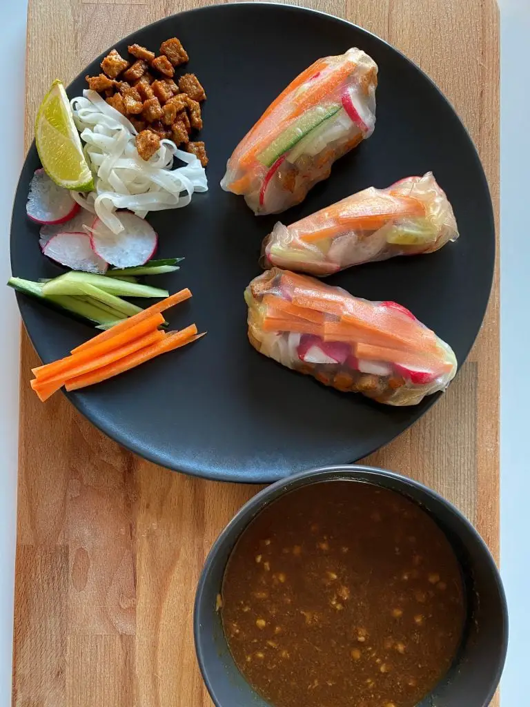 Vegan Vietnamese spring rolls