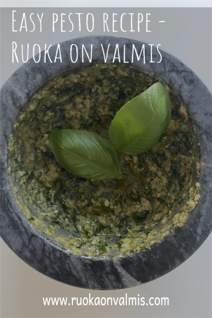 Easy pesto recipe 3 Easy pesto recipe Ruoka on valmis