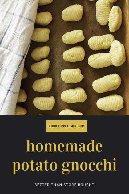 Homemade gnocchi 2 Homemade potato gnocchi