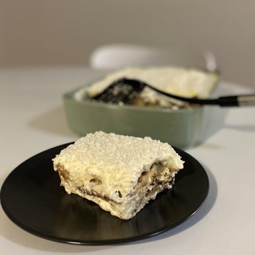Creamy coconut tiramisù with Nutella 4 italian tiramisù
