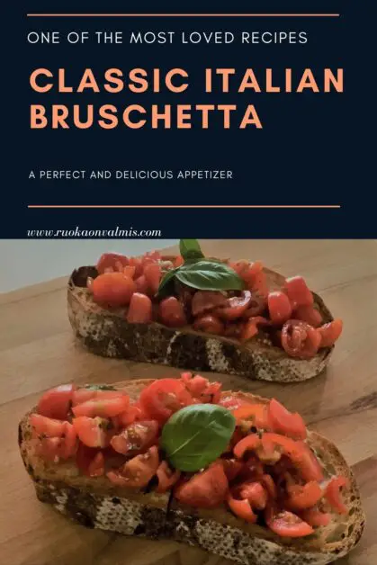 Classic Italian bruschetta