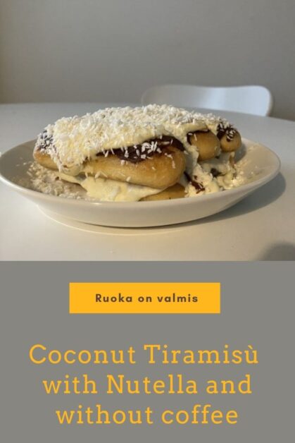 Creamy coconut tiramisù with Nutella 2 Coconut tiramisu pin
