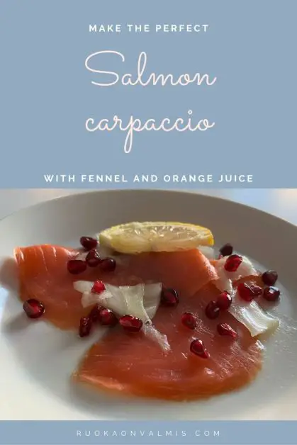 salmon carpaccio recipe