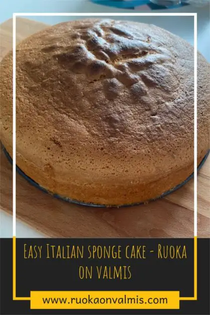 Italian sponge cake (Pan di Spagna) - Ruoka on valmis
