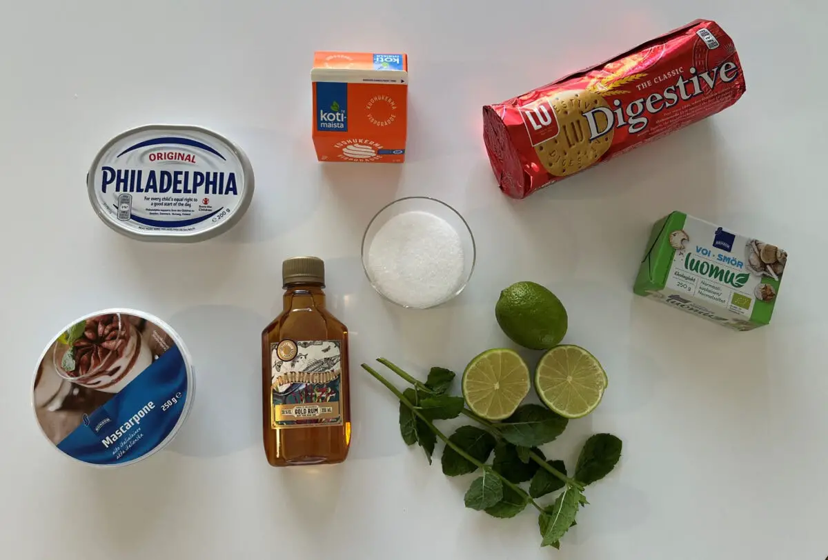 mojito cheesecake ingredients