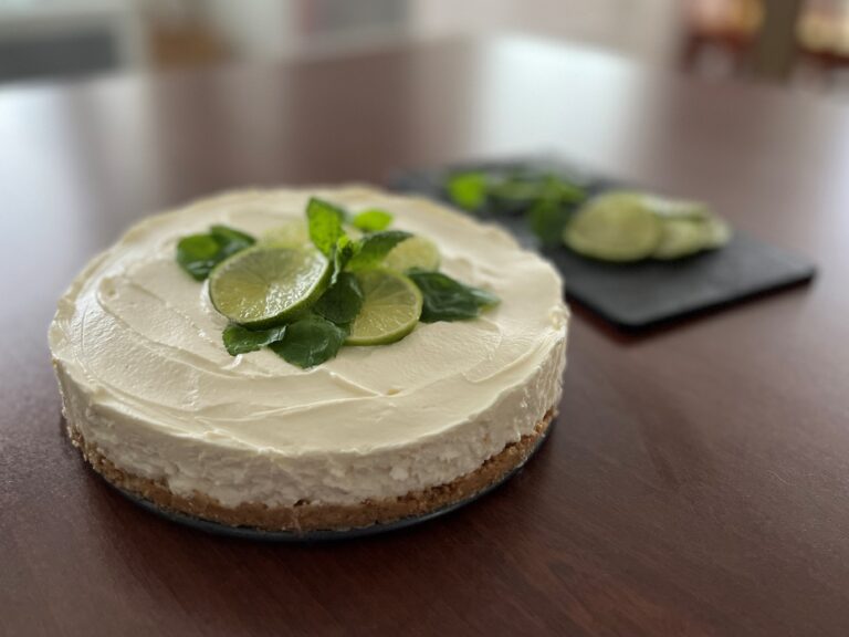 No-bake mojito cheesecake