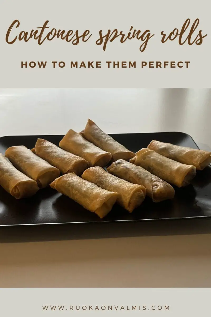Vegan Cantonese spring rolls 1 Cantonese spring rolls pinterest